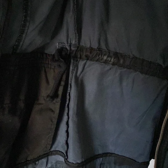 Abercrombie & Fitch Navy Blue Camo Utility Jacket - Picture 6 of 7